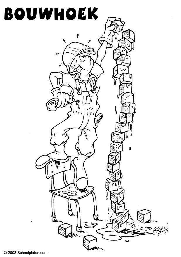 Dibujo para colorear Area para construir